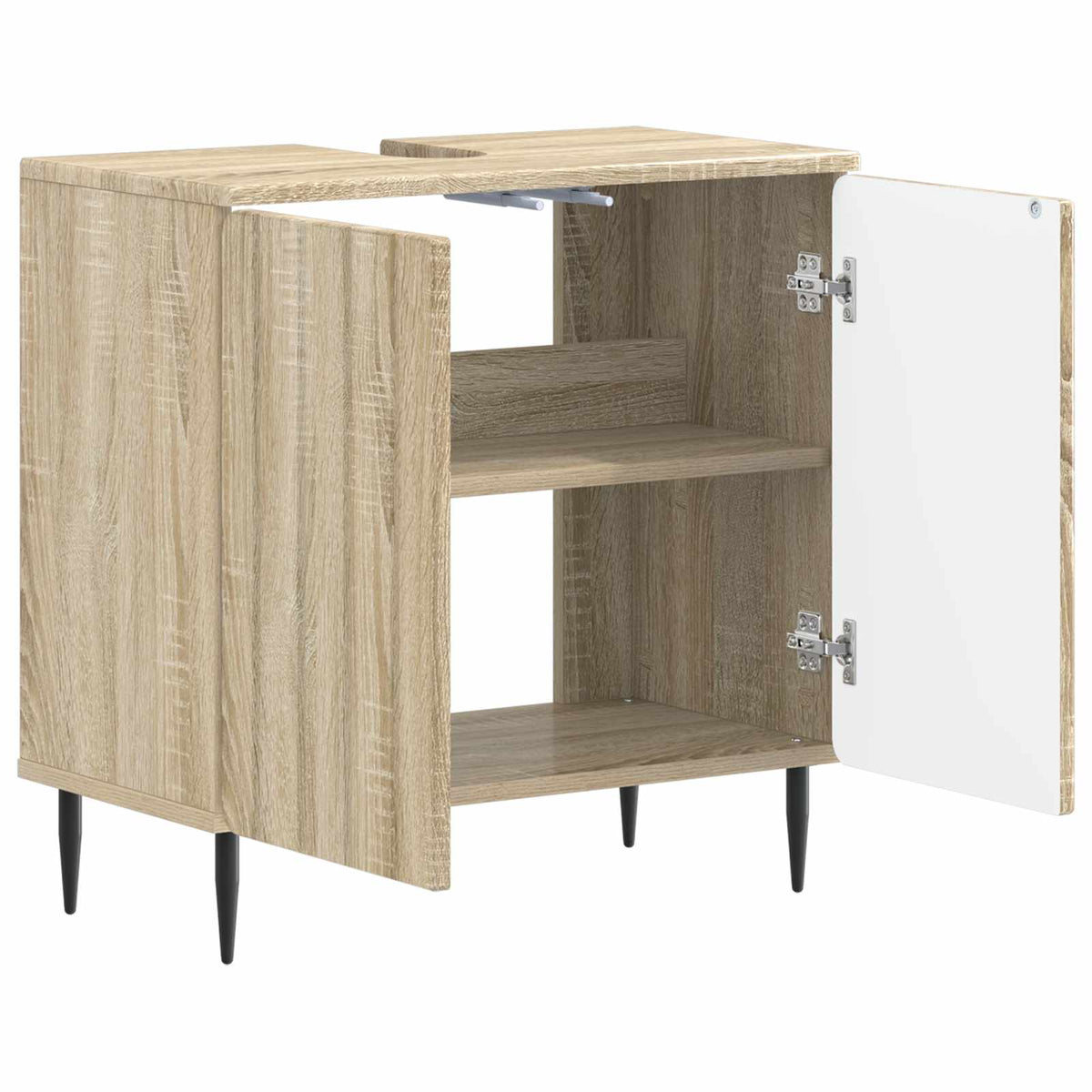 Bathroom Sink Cabinet ZWOLLE 59.5 x 31.5x 59 cm Sonoma oak