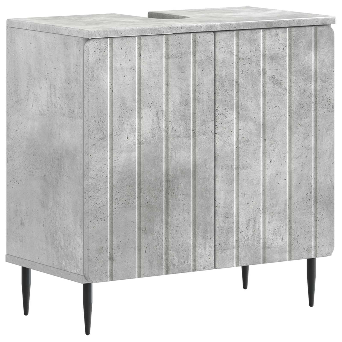 Bathroom Sink Cabinet ZWOLLE 59.5 x 31.5x 59 cm Concrete grey
