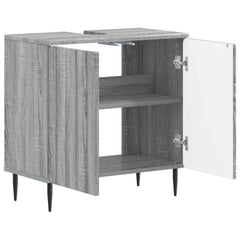 vidaXL Bathroom Sink Cabinet ZWOLLE Grey Sonoma 59.5 x 31.5x 59 cm 3