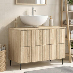 Bathroom Sink Cabinet ZWOLLE 82 x 41x 58.5 cm Sonoma oak