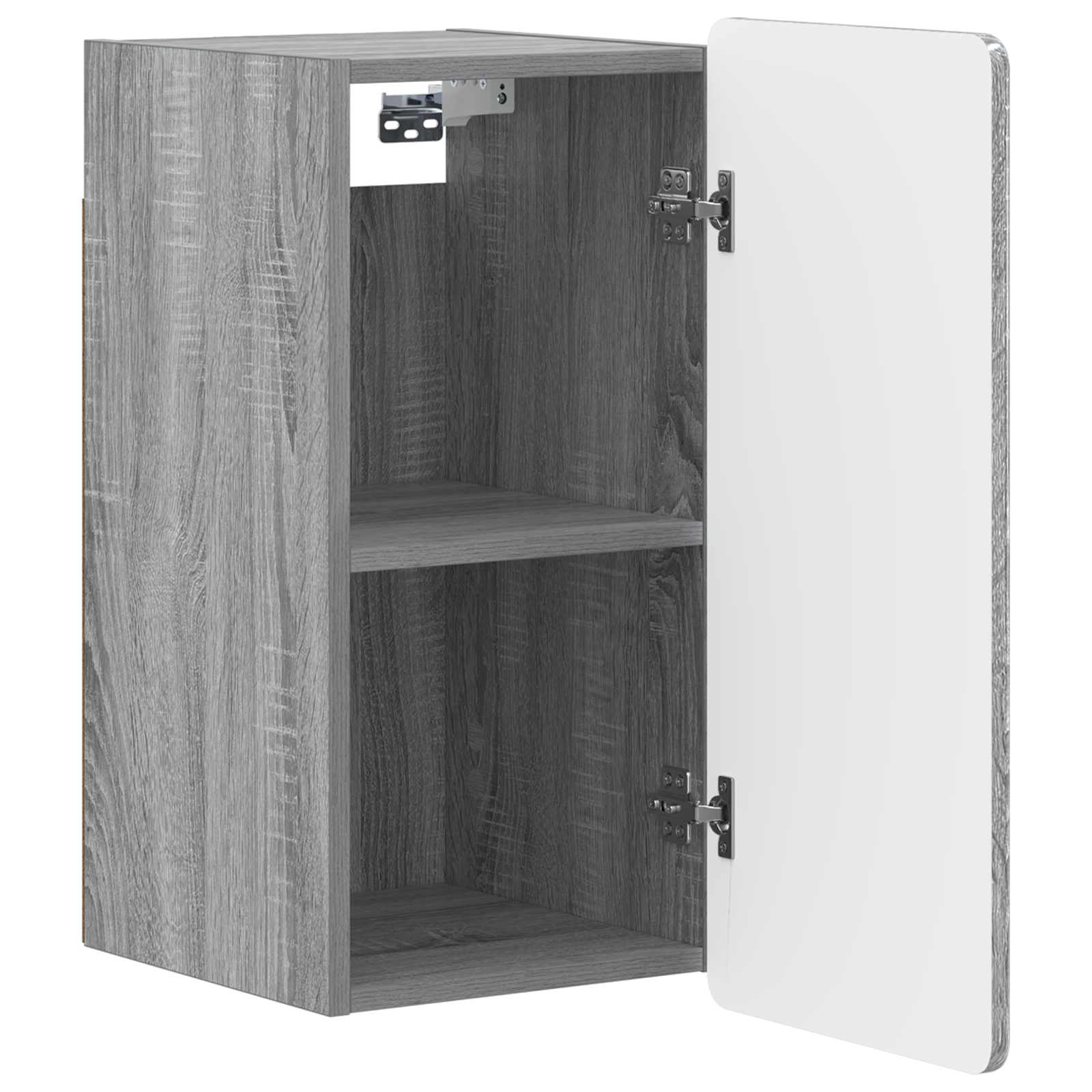 vidaXL Bathroom Wall Cabinet ZWOLLE Grey Sonoma 30 x 31 x 63 cm 3