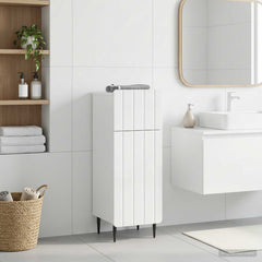 vidaXL Bathroom Storage Cainet ZWOLLE High Gloss White 1