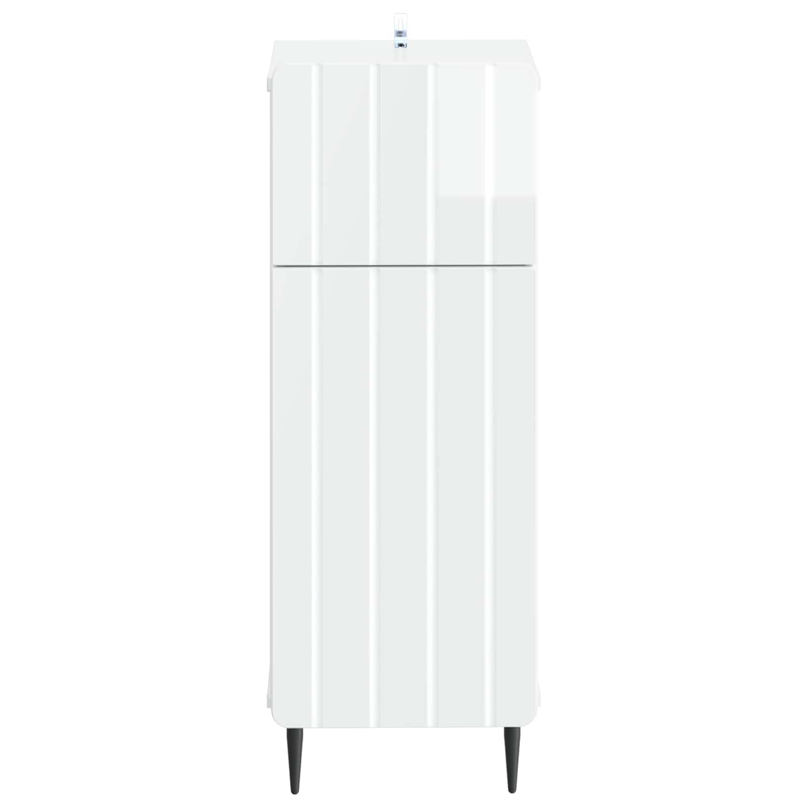 vidaXL Bathroom Storage Cainet ZWOLLE High Gloss White 4
