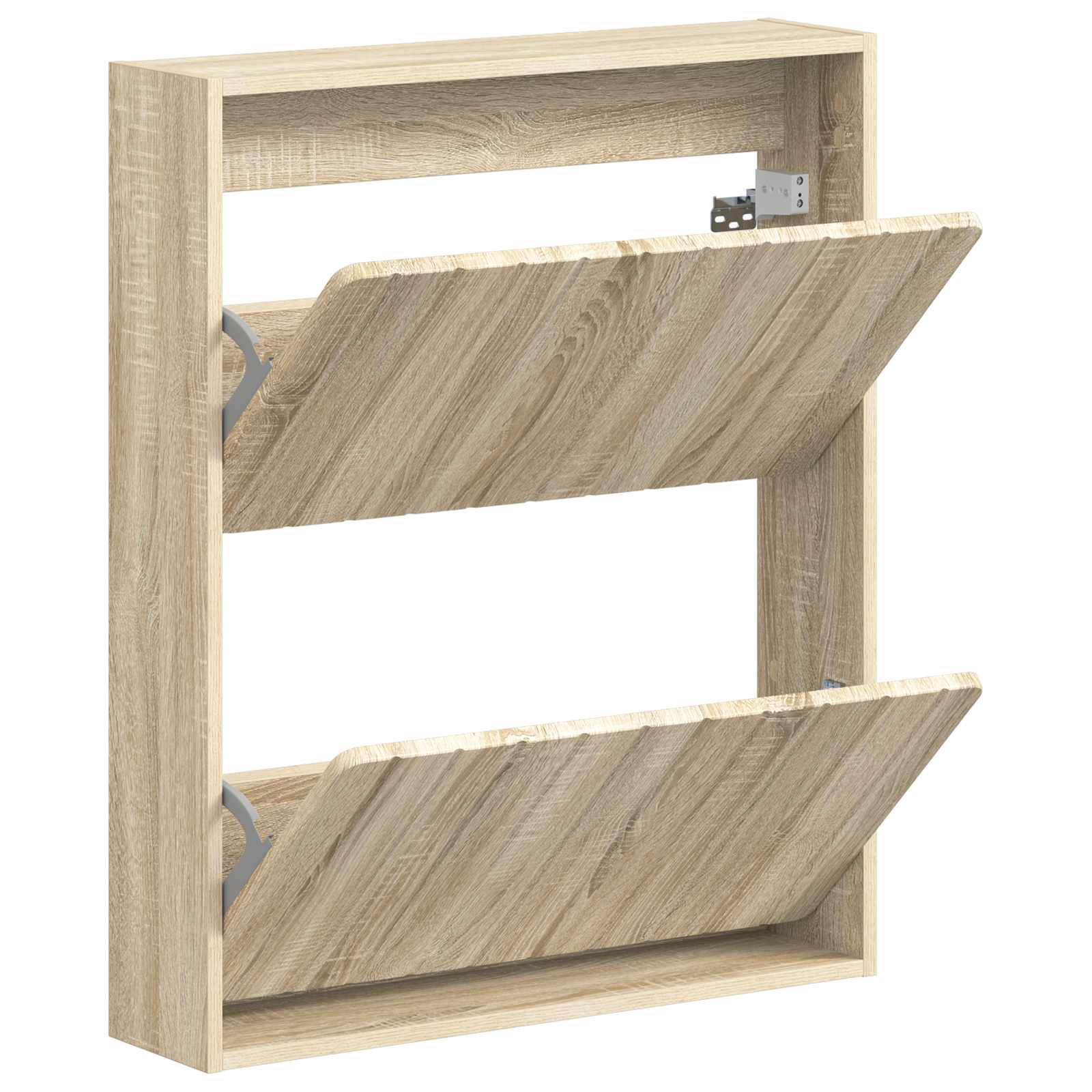 vidaXL Wall-Mounted Shoe Cabinet ZWOLLE 71 x 17 x 86 cm Sonoma Oak 3