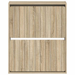 vidaXL Wall-Mounted Shoe Cabinet ZWOLLE 71 x 17 x 86 cm Sonoma Oak 4