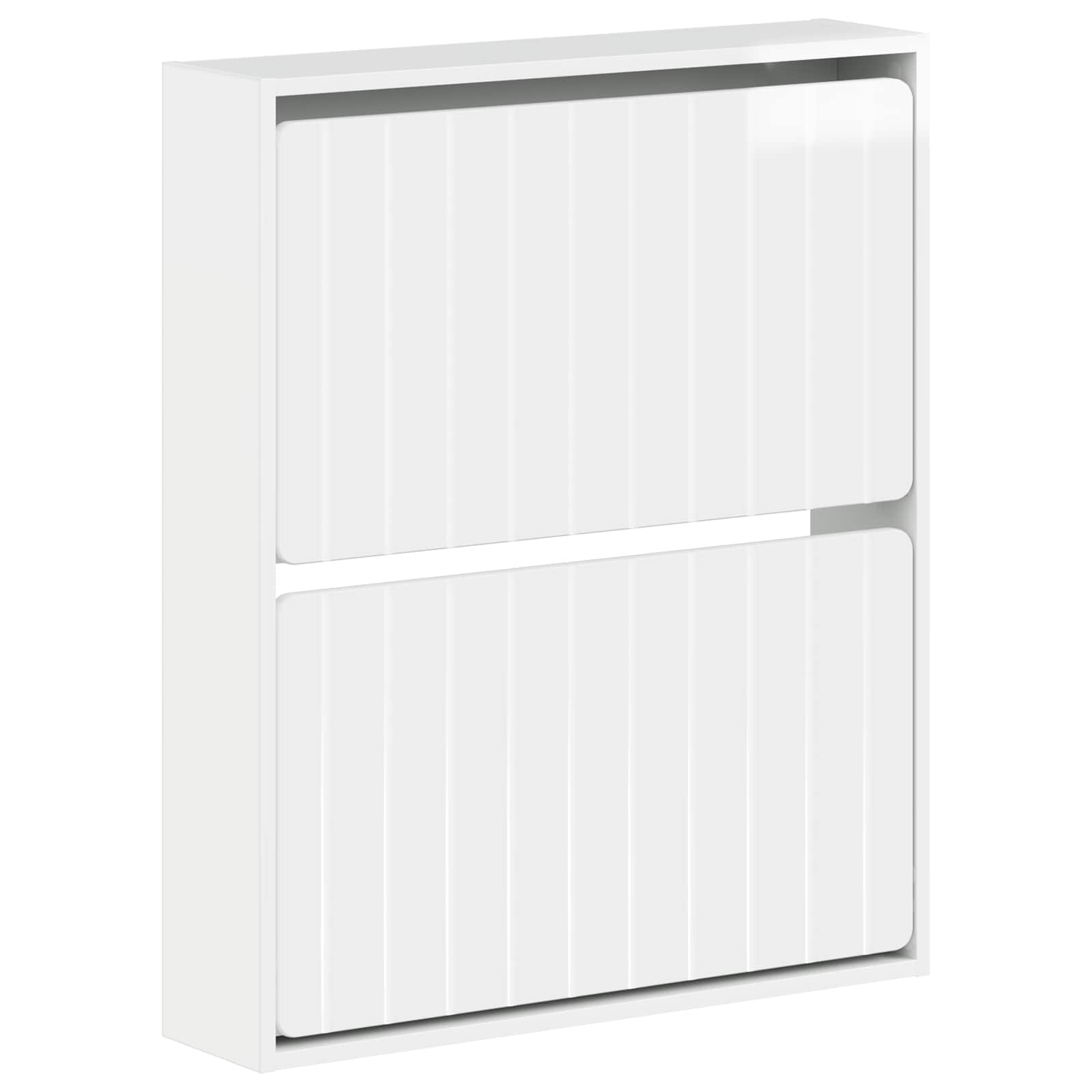 vidaXL Wall-Mounted Shoe Cabinet ZWOLLE 71 x 17 x 86 cm 2