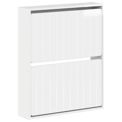 vidaXL Wall-Mounted Shoe Cabinet ZWOLLE 71 x 17 x 86 cm 2