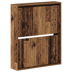vidaXL Wall-Mounted Shoe Cabinet ZWOLLE 71 x 17 x 86 cm Old Wood 2