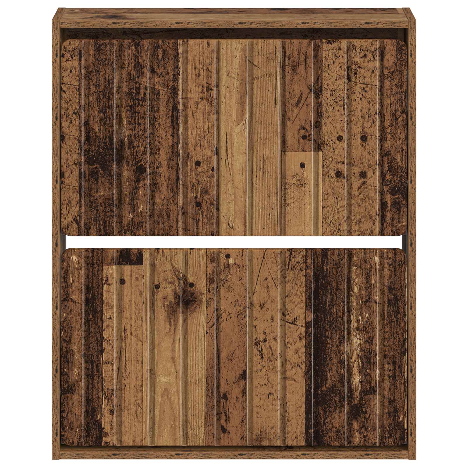 vidaXL Wall-Mounted Shoe Cabinet ZWOLLE 71 x 17 x 86 cm Old Wood 4