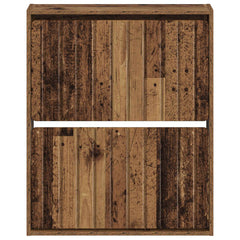 vidaXL Wall-Mounted Shoe Cabinet ZWOLLE 71 x 17 x 86 cm Old Wood 4