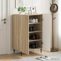 vidaXL Shoe Cabinet ZWOLLE 59.5 x 39.5 x 91.5 cm Engineered Wood 1
