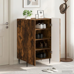 vidaXL Shoe Cabinet ZWOLLE 59.5 x 39.5 x 91.5 cm Engineered Wood 1