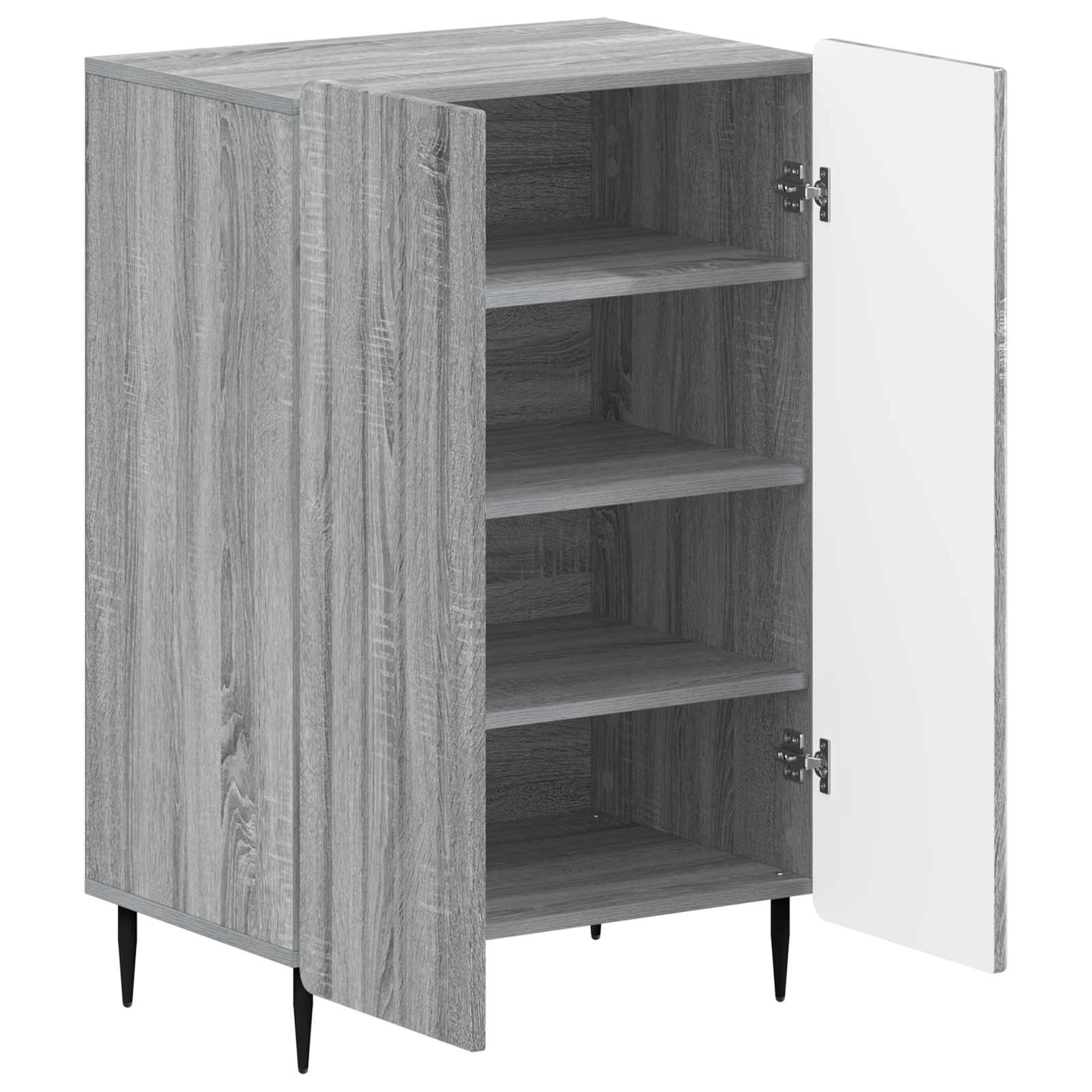 vidaXL Shoe Cabinet ZWOLLE 59.5 x 39.5 x 91.5 cm Engineered Wood 3