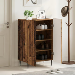 vidaXL Shoe Cabinet ZWOLLE 59.5 x 39.5 x 91.5 cm Engineered Wood 1