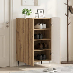 vidaXL Shoe Cabinet ZWOLLE 59.5 x 39.5 x 91.5 cm Engineered Wood 1