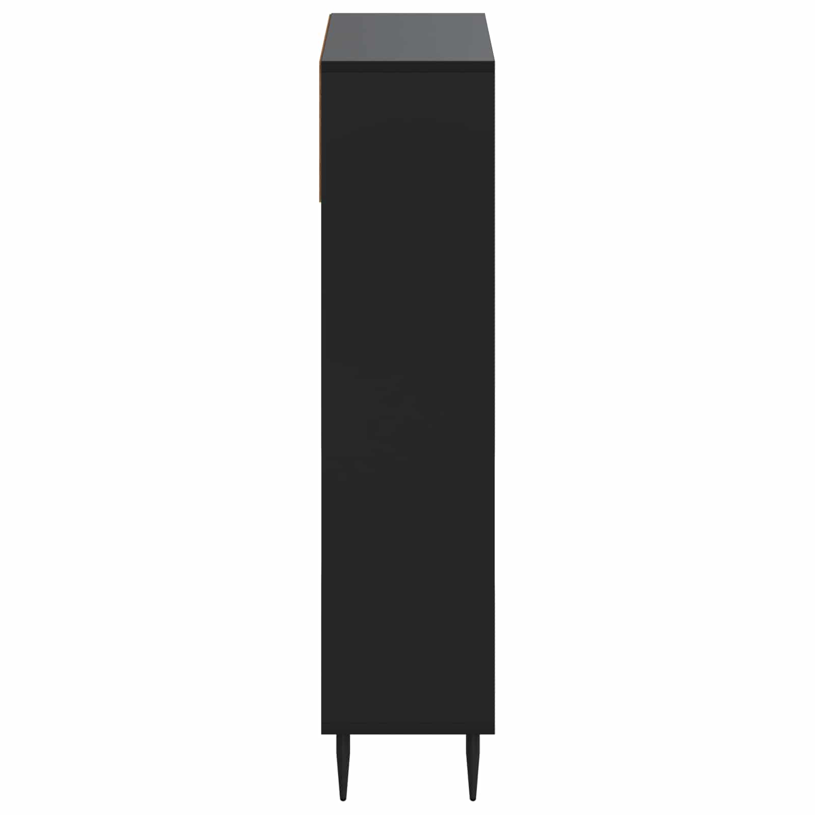 vidaXL Shoe Cabinet ZWOLLE 78 x 24 x 103 cm Engineered Wood Black 5