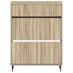 vidaXL Shoe Cabinet ZWOLLE 78 x 24 x 103 cm Engineered Wood Sonoma Oak 4