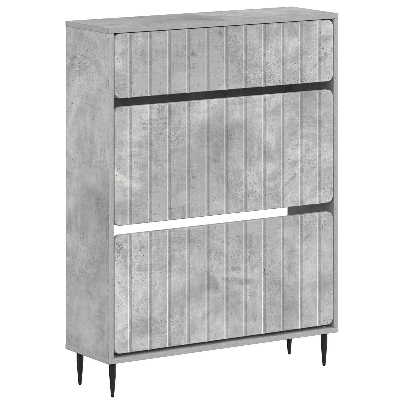vidaXL Shoe Cabinet ZWOLLE 78 x 24 x 103 cm Engineered Wood 2