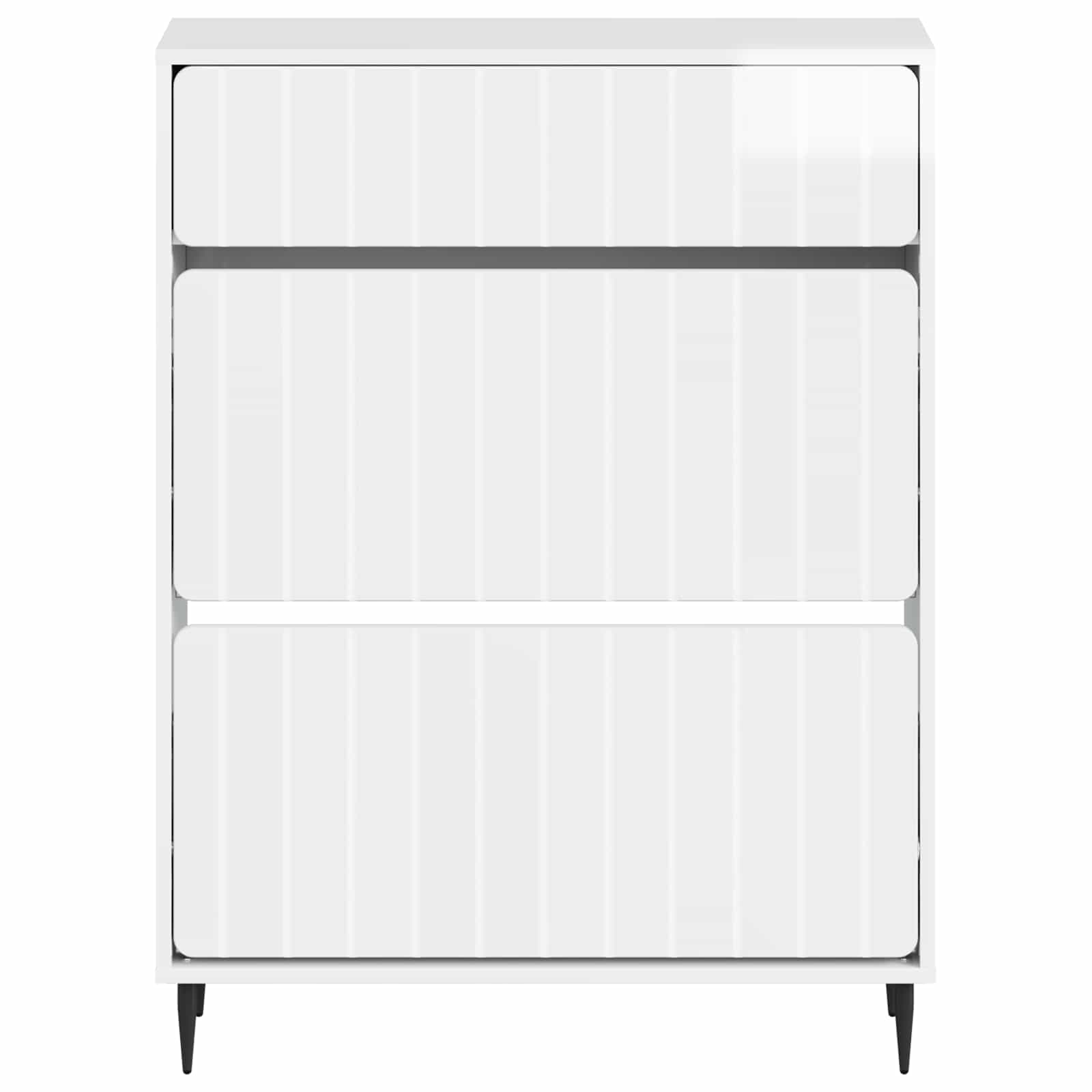 vidaXL Shoe Cabinet ZWOLLE 78 x 24 x 103 cm Engineered Wood 4