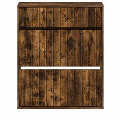 vidaXL Shoe Cabinet ZWOLLE 78 x 24 x 103 cm Engineered Wood Smoked Oak 4