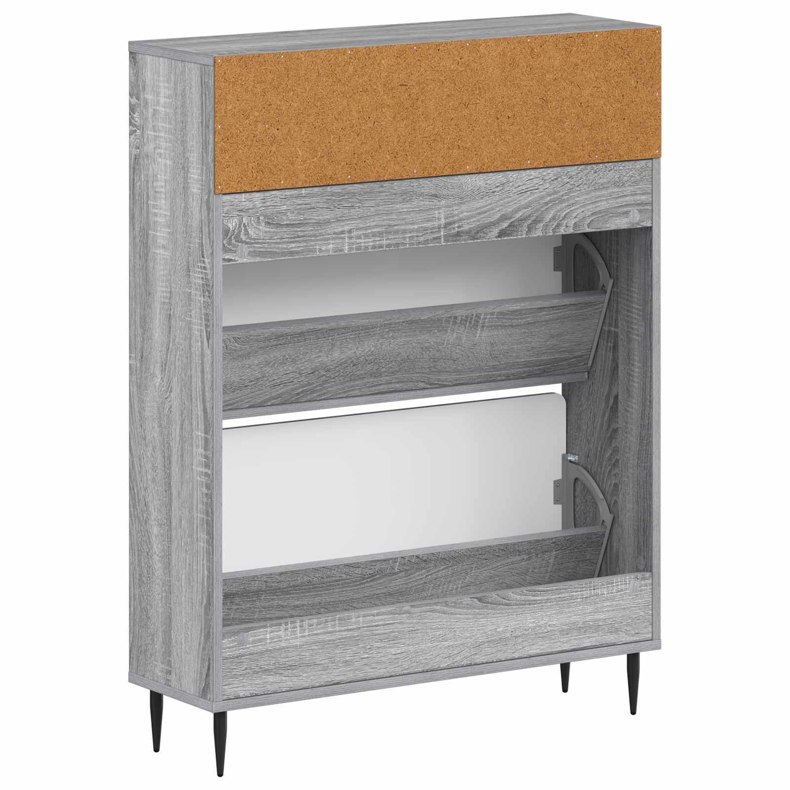 vidaXL Shoe Cabinet ZWOLLE 78 x 24 x 103 cm Engineered Wood 6