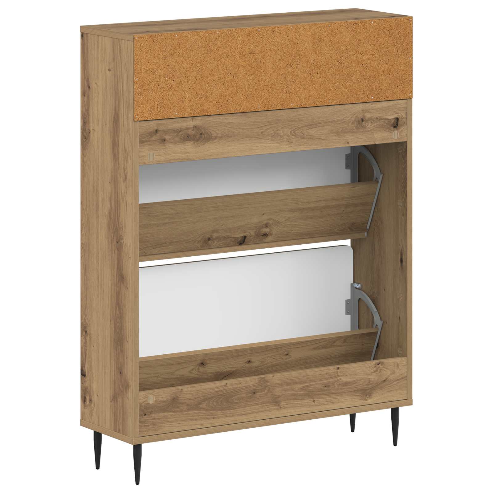 vidaXL Shoe Cabinet ZWOLLE 78 x 24 x 103 cm Engineered Wood 6