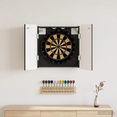 vidaXL Dartboard Cabinet ZWOLLE Black 52.5 x 10.5 x 57.5 cm 1