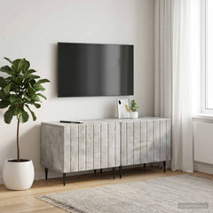 vidaXL TV Cabinet Concrete Grey Engineered Wood 1
