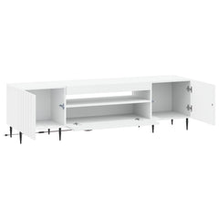 LED TV Cabinet ZWOLLE 153 x 35 x 43 cm White