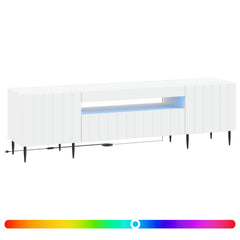 LED TV Cabinet ZWOLLE 153 x 35 x 43 cm White