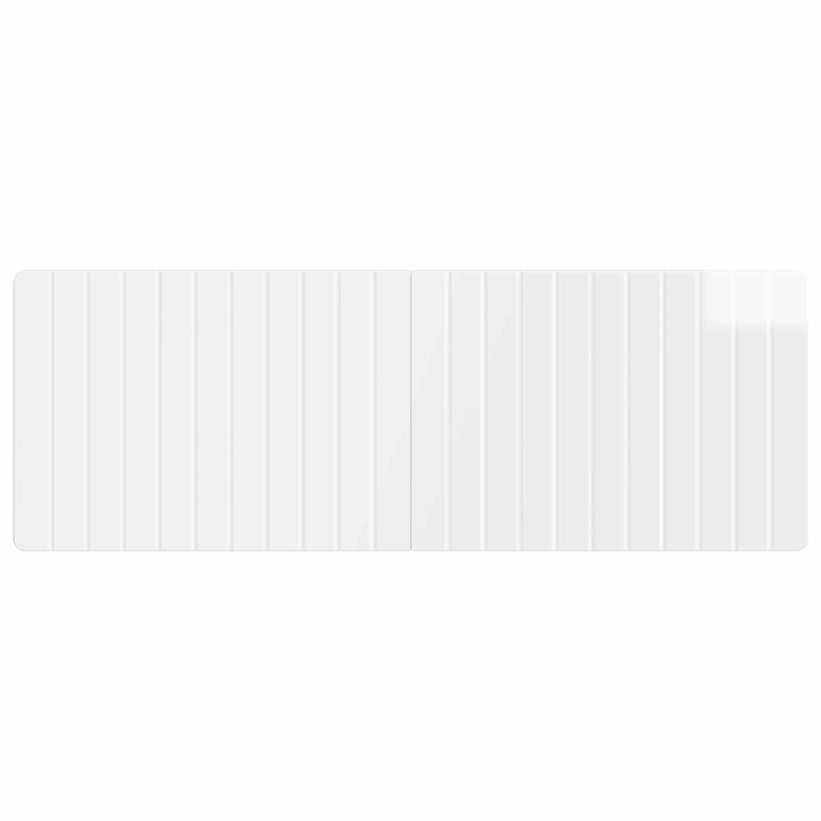 vidaXL Wall-Mounted Headboard ZWOLLE High Gloss White Engineered Wood 3