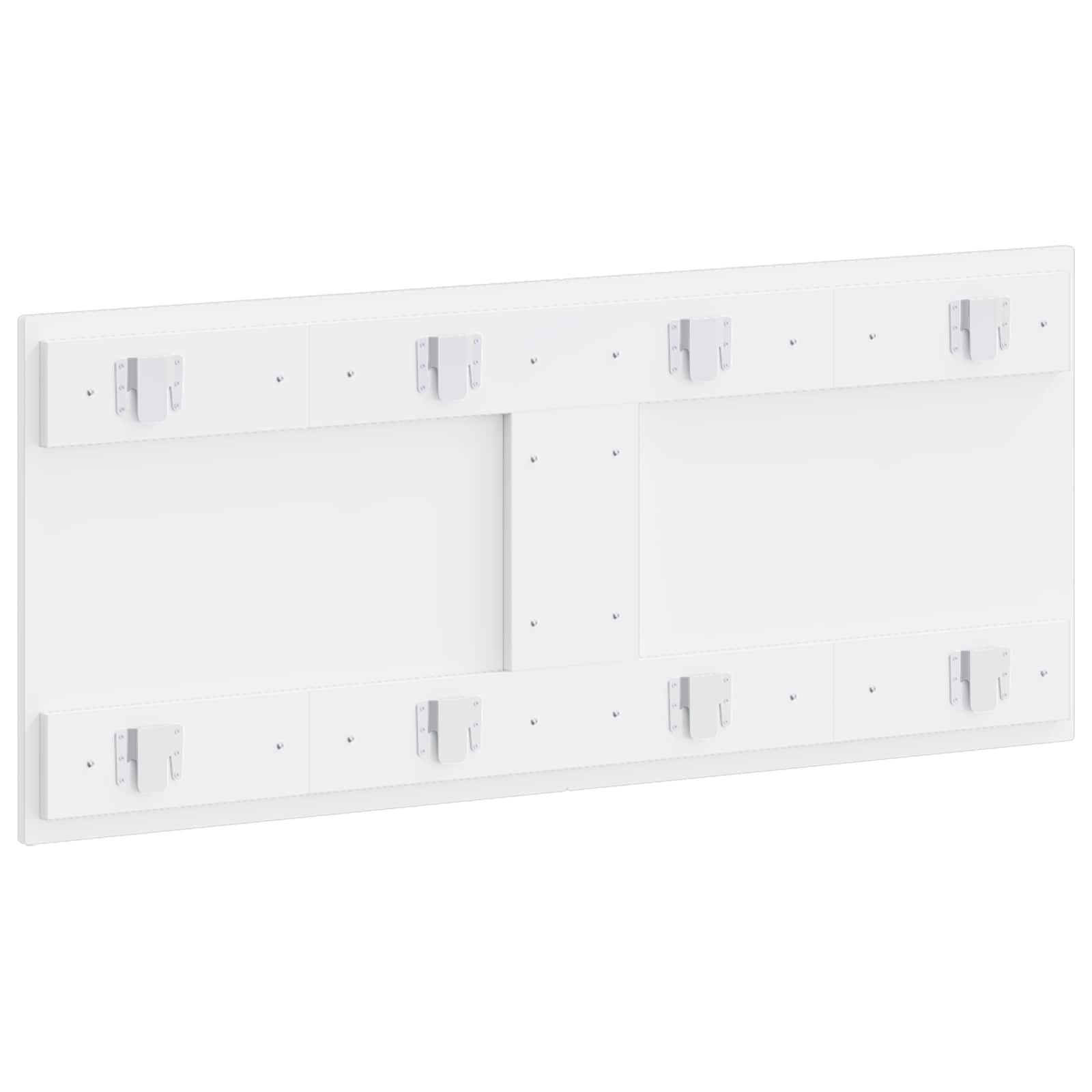 vidaXL Wall-Mounted Headboard ZWOLLE High Gloss White Engineered Wood 5