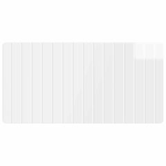 vidaXL Wall-Mounted Headboard ZWOLLE High Gloss White Engineered Wood 3