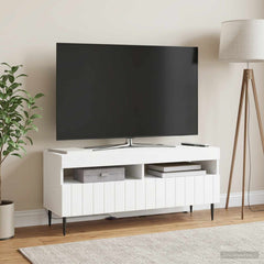 LED TV Cabinet ZWOLLE 100 x 35 x 43 cm White