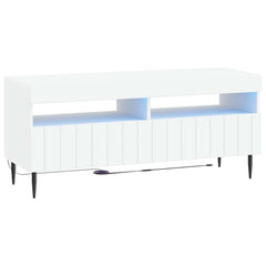 LED TV Cabinet ZWOLLE 100 x 35 x 43 cm White