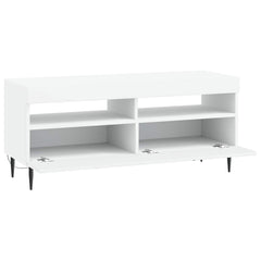 LED TV Cabinet ZWOLLE 100 x 35 x 43 cm White