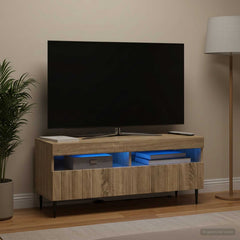 LED TV Cabinet ZWOLLE 100 x 35 x 43 cm Sonoma oak