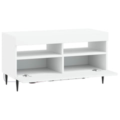 vidaXL LED TV Cabinet White Engineered Wood 5
