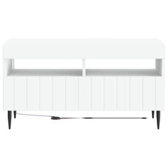 vidaXL LED TV Cabinet White Engineered Wood 6
