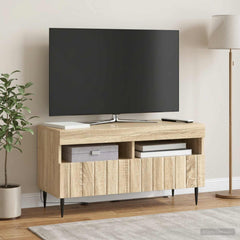 vidaXL LED TV Cabinet ZWOLLE Sonoma Oak Engineered Wood 1