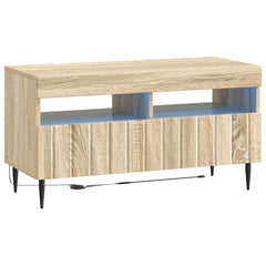 vidaXL LED TV Cabinet ZWOLLE Sonoma Oak Engineered Wood 2