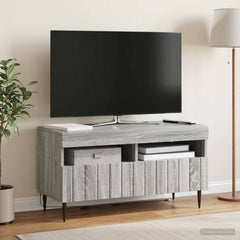 vidaXL LED TV Cabinet Grey Sonoma Engineered Wood 1