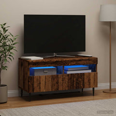 vidaXL LED TV Cabinet Old Wood Engineered Wood 4