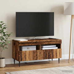 vidaXL LED TV Cabinet Old Wood Engineered Wood 1