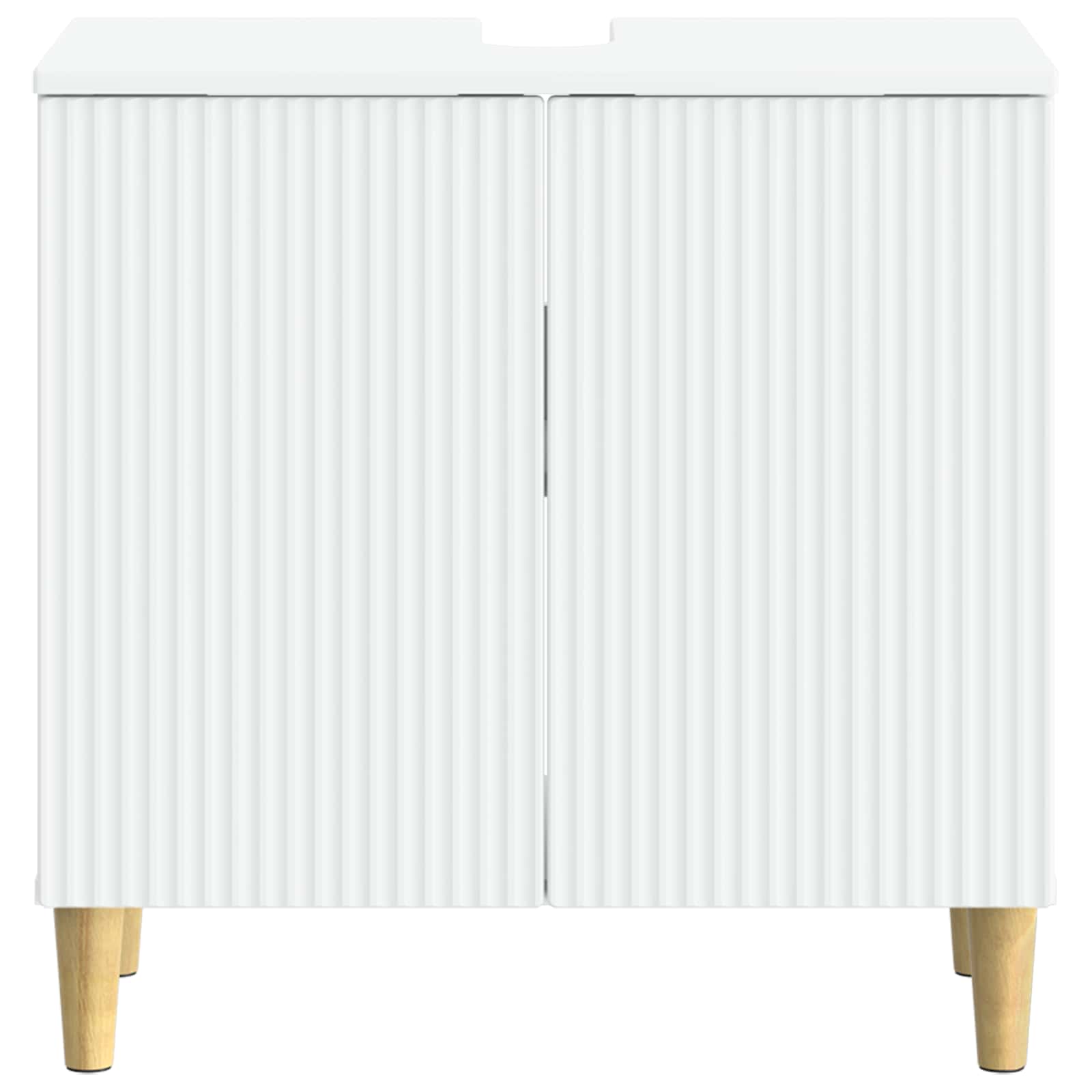 vidaXL Bathroom Sink Cabinet ARNHEM White 59.5 x 31.5x 59 cm 4