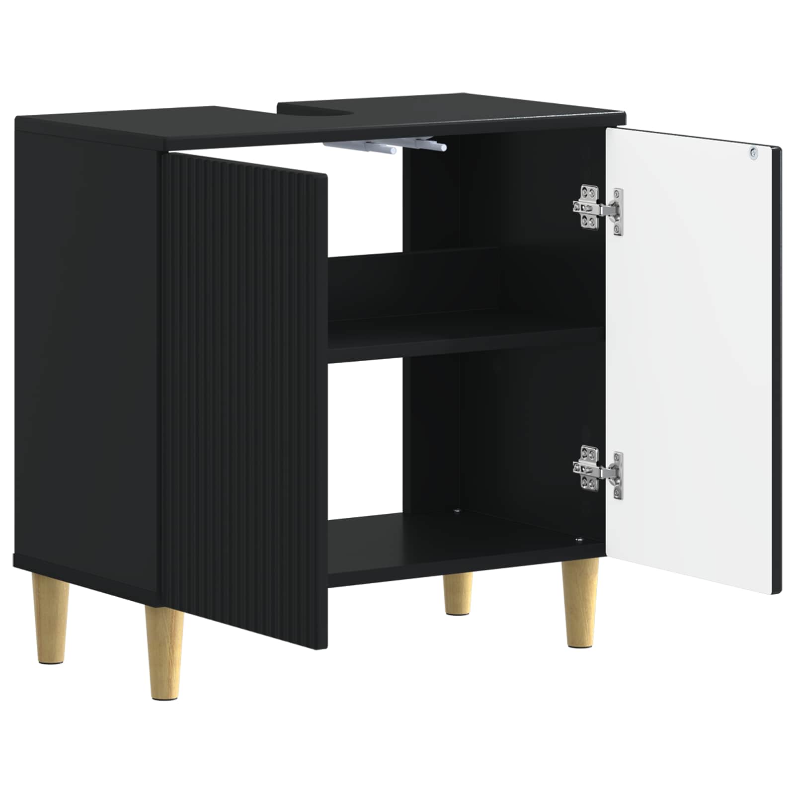 vidaXL Bathroom Sink Cabinet ARNHEM Black 59.5 x 31.5x 59 cm 3