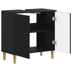 vidaXL Bathroom Sink Cabinet ARNHEM Black 59.5 x 31.5x 59 cm 3