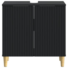 vidaXL Bathroom Sink Cabinet ARNHEM Black 59.5 x 31.5x 59 cm 4