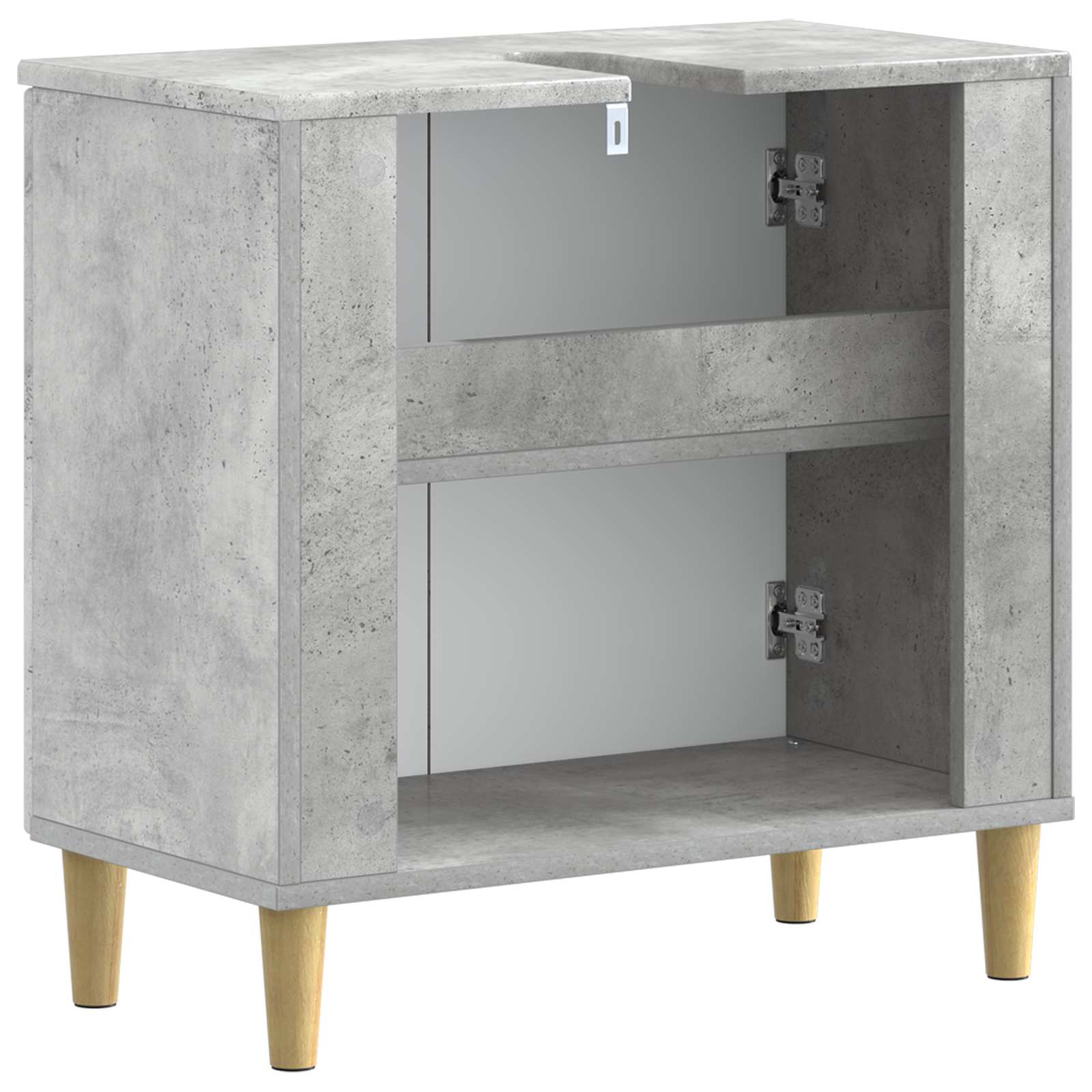 vidaXL Bathroom Sink Cabinet ARNHEM Concrete Grey 59.5 x 31.5x 59 cm 6