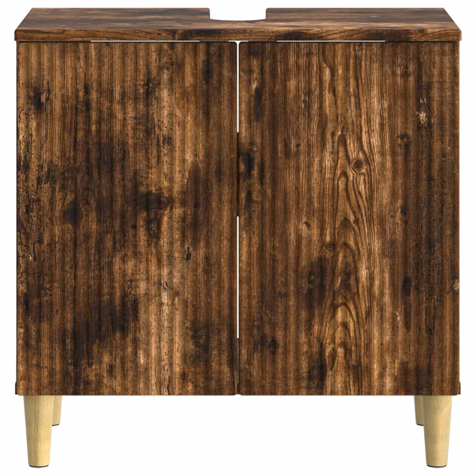 vidaXL Bathroom Sink Cabinet ARNHEM Smoked Oak 59.5 x 31.5x 59 cm 4